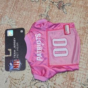 NFL New England Patriots Pink Pet Jersey Size XS